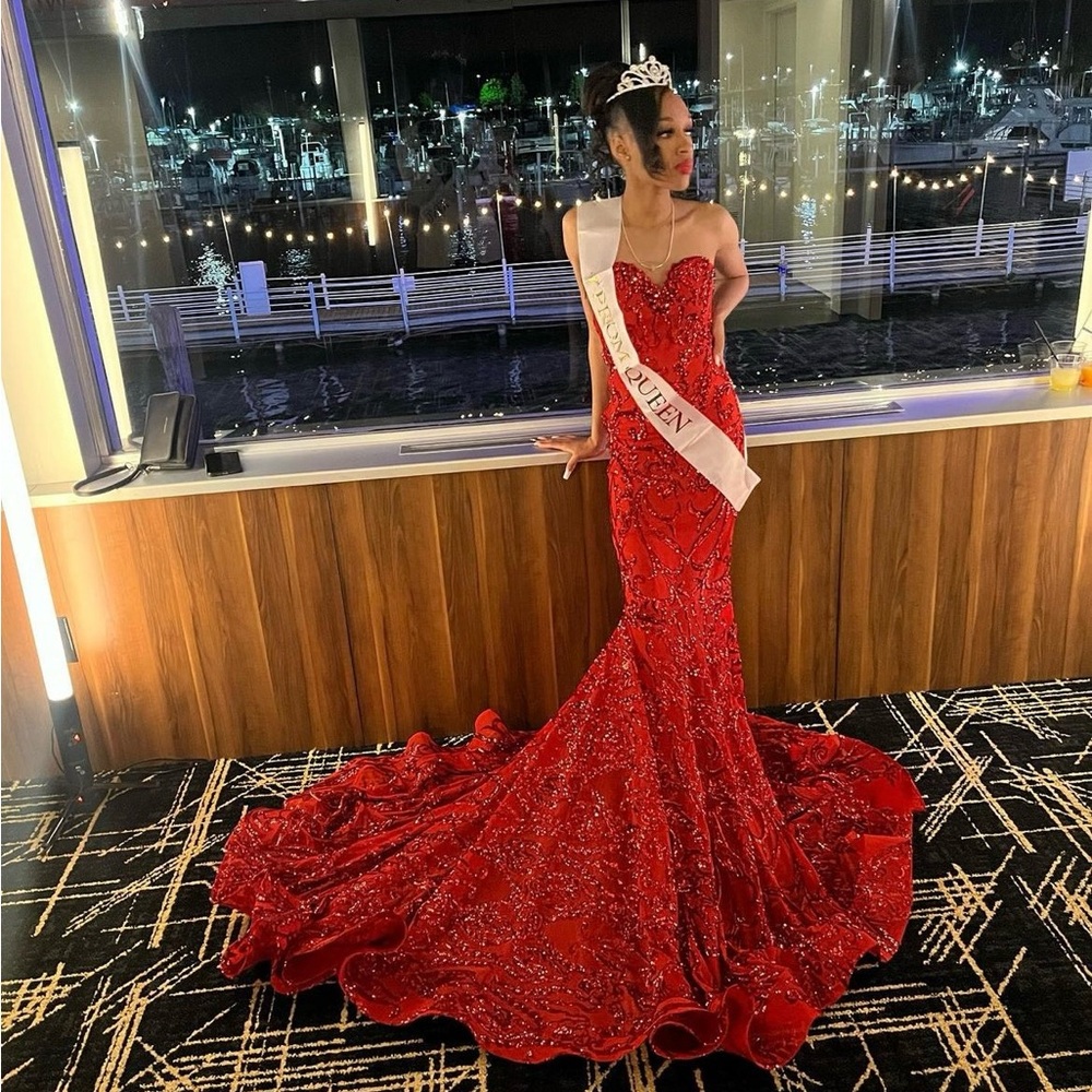 CUSTOM RED PROM DRESS